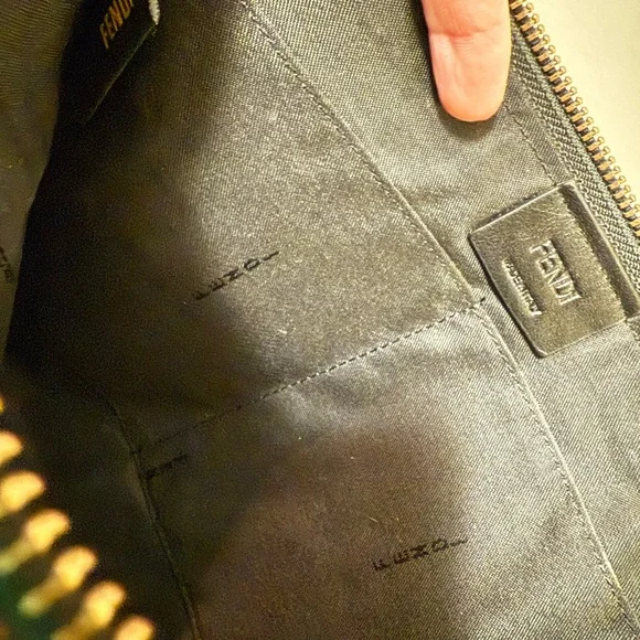 Fendi Monster Studded Clutch with Red and White Accents - Picture 4 of 4